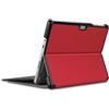 Kepuch Custer Cover per Surface PRO 7 6 5 4,PU-Pelle Case Custodia per Surface PRO 7 6 5 4 - Rosso