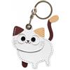 Dingfeiyu Pelle Cover Compreso Portachiavi per Apple Airtag, GPS Localizzatore Custodia per Bambini, Anziani, Animali Domestici, Zaino, Bicicletta, Valigia