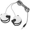 Generic Auricolari con cavo a clip, auricolari con cavo, per telefoni cellulari, MP4, jack da 3,5 mm, per fitness, vestibilità sicura, compatibili con tutti i dispositivi mobili
