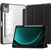 CAUHENYEE Cover per Lenovo Idea Tab Pro 12.7 (2025), Funzione Stand Verticale, Anti-Goccia, Custodia Protettiva Antiurto - Nero