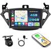 Ohradio Autoradio Android 15 9 per Opel Corsa 2015-2019 Wireless CarPlay | 4+128G. Anche per Opel Adam 2013-2016. Schermo Incell. Android Auto, BT, GPS, WiFi, FM/RDS, Retrocamera, MIC