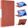 TOPCASE Custodia compatibile con Lenovo Tab Plus Tablet (TB351FU) 11,5 pollici 2024, con porta penna e scomparto per documenti, marrone