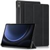 Yiernuo Custodia per Samsung Galaxy Tab S9 FE 10.9 Pollici/Tab S9 11 Pollici 2023 SM-X710/X716B/X718U/ X510/X516B Tablet,Ultra Sottile Cover con Funzione Supporto e Auto Sveglia/Sonno,Nero