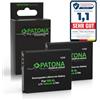 PATONA 2X Premium Batteria per Canon NB-6L NB-6LH NB6L 1000mAh | Batteria per Digital Ixus 85 95 105 200 300 PowerShot D20 S90 S95 S120 SX240 SX260 SX530 SX540 SX610 SX700 SX710 ELPH 500