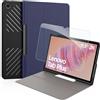 EasyAcc Cover Compatibile con Lenovo Tab Plus (TB351FU) 11,5 Pollici 2024 | Ultra Sottile in Pelle con Vetro Temperato Ultra Sottile, Blu Scuro
