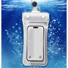 Generic Custodia impermeabile per cellulare, galleggiante, impermeabile, con touchscreen, custodia universale per cellulare, fotografia subacquea, per nuoto, rafting, immersioni (bianco, 26 x 11 cm)