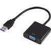 Vomtaric Adattatore video USB a VGA USB 3.0/2.0, Convertitore video Full HD 1080p, Cavo USB a VGA per PC e computer portatile, supporto multi schermo monitor proiettore, compatibile con Windows