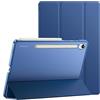 JETech Custodia per Samsung Galaxy Tab S9 11, Navy | Cover Retro Traslucido Sottile, Supporto Tri-Pieghevole, Supporta Ricarica S Pen, Auto Svegliati/Sonno, Antiurto