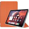 AKNICI Custodia Cover per TECLAST P50 Tablet 11 Pollici, PU Pelle Ultra Sottile Leggero in Tri-Fold con Auto Svegliati/Sonno Retro in Morbido TPU per TECLAST P50/TECLAST P50Ai, Arancia