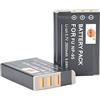 DSTE 2pcs NP-95 Batteria compatibile con Fujifilm Finexpix F31, F31 fd, F31fd, F30, F30 Zoom