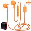 ACANDYA Auricolari Tipo C In-Ear Cuffie con Controllo Volume per Xiaomi 15 Ultra | Magnetico Stereo Cuffiette con Filo e Microfono per realme GT 7 P3 /Galaxy A16 A17 S25/ Redmi Note 14 Pro 5G 14T 15T Pro