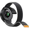 NotoCity Cinturino a strappo compatibile con Instinct 3-45mm,22mm,Nero e Bianco | Durevole, materiale in nylon, traspirante, comodo da indossare, facile da regolare nella taglia