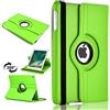 Generic Custodia girevole a 360 gradi per iPad Pro 9.7 (2016) in pelle PU con funzione di accensione e spegnimento automatico (verde)