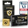 PATONA Protect Batteria Ricambio per Canon LP-E6NH LP-E6 2600mAh 7,2V | Ricambio per EOS R5 R6 R6II R7 5D Mark I-IV 5DS 60D 6D 70D 7D 80D 90D WFT-E5 E7 XC10 XC15, con sensore NTC