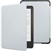 Generic Custodia per Kindle Paperwhite da 6,8 pollici (11a generazione, 2021), pelle PU di alta qualità, ultra sottile e leggera, custodia protettiva resistente con funzione di spegnimento automatico, grigio