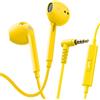 LUDOS ZENITH Auricolari In-Ear Cuffie, Cuffiette con Filo e Microfono, 2 Anni di Garanzia, Cuffie Isolamento Acustico, Cuffiette Cellulare, Jack 3,5 mm per iPhone, Apple, Samsung, Huawei - Giallo