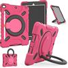 NLR FUN Custodia Antiurto a 4 Strati per iPad 9°/8°/7° (iPad 10.2 2021/2020/2019) e iPad Air 3° (iPad Air 2019 da 10,5), Cover Protettiva per iPad con Cavalletto/Manico, Portamatite, Tracolla (Rosa)
