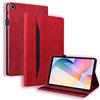 Auslbin Custodia per Samsung Galaxy Tab S6 Lite 10.4 Pollice SM-P610/P615/P613/P619 2020/2022,Cuoio Premium PU Cover per iPad Tablet con funzione di supporto e Slot per schede,Rosso