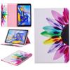 ShuiSu Custodia flip per Samsung Galaxy Tab A 10.5 (2018) SM-T590 T595, bellissimo modello in pelle PU morbido silicone Kickstand portafoglio tasche per carte guscio protettivo -A03