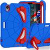 HDAYM Custodia per bambini per iPad Mini 7 A17 Pro 2024/Mini 6 da 8,3, custodia a ragno per iPad Mini 7a 6a generazione, antiurto, custodia protettiva completa con portapenne, cavalletto (blu e rosso)