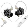 KZA COUSTICS KZ Vibe X - Auricolari in-ear con bassi profondi, HiFi IEM, Dual Dynamic Driver, monitor in-ear con doppio microfono, cuffie da gioco, adatte per musica, giochi e film (microfono da 3,5