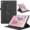 Oduio Custodia per iPad 9,7'' 2018/2017 (6a/5a Generazione) / iPad Air 2/ Air 1 / iPad Pro 9,7 Pelle PU Flip Tablet Case con Supporto Girevole di 360°Cover AntiGraffio Antiurto per iPad 9,7'', Nero
