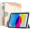 ProCase Cover iPad A16 11 Gen 11 Pollici 2025/iPad 10 Gen 10,9 Pollici 2022 | Custodia iPad (A3354 A3355 A3356 A2696 A2757 A2777) Auto Svegliati/Sonno con Portapenna -Foglia