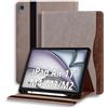 ONETHEFUL Custodia per iPad Air 6 M2 2024/iPad Air 5 2022/iPad Air 4 2020 Cover per Tablet in Pelle PU, Compatibile per iPad Air 6/5/4 Generazione con Supporto Auto Sonno/Sveglia cachi