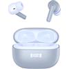 Generico Cuffie Bluetooth, TWS,Auricolari Bluetooth 5.1 Stereo HiFi, ANC/ENC Cancellazione Rumore Cuffie Wireless, 30 Ore, Touch Screen con Equalizzatore, In Ear Cuffie S/F,IP7 Imper, Bianco (Blue chiaro)