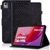 Vkooer Custodia for Lenovo Tab M11 (TB330) 11 Pollici 2024 Cover Custodia Protettiva Pelle PU Flip Tasca Case con Supporto Funzione e Slot per Schede for Lenovo Tab M11 - Nero