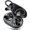 sprtoybat Cuffie Bluetooth Sport, 2026 Nuovo Auricolari Bluetooth 5.4 con Stereo Hi-Fi, 68 Ore Cuffie Wireless con 4 ENC Cancellazione Rumore Microfono, Impermeabile IP7 Cuffiette Wireless, Display LED