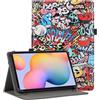Vakarey Custodia Tablet 10.1 Pollici Universale per Doogee U11/U11 Pro/Tab G6/Tab A9 10 Pollici/A9 Pro+ Cover Tablet 11 Pollici,Graffiti