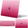 FFBOFFC Custodia per MacBook Pro Retina da 13 pollici A1502 & A1425, Pois magenta | 2015-2012, Case Rigido Leggero e Sottile con Copertina per Tastiera, Resistente ai Graffi, Pacchetto di Accessori 2-in-1