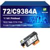KLXFJ 72 Testine Di Stampa Compatibili Per HP Designjet T610 T620 T770 T790 T1100 T1120 T1200 T1300 T2300 Stampanti,C9384A-1 PACK