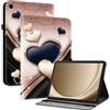 TEDTIKJT Custodia per Tablet Samsung Galaxy Tab A11+ Custodia per Samsung Galaxy Tab A9+ 11 Flip Cover in Pelle con Scomparto per Penna e Supporto a Stand con Carino Motivo a Stampa di Cartone