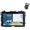 YDLXYWL Android 15 Autoradio per Honda Vezel XRV HRV HR-V 2015 2016 2017 2018-2020 Tablet Pollici 9 Schermo MP5 Lettore Multimediale Receiver GPS Navigazione con 2K Carplay Android Auto (Y5 8Core 4+64G)