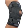 Enmo Max - Ginocchiera con doppie cerniere laterali, L, L, per dolori articolari, LCA, MCL, lesioni ai legamenti, tendinite, corsa, squat, sport, sollievo dal dolore