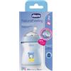 Chicco Natural Feeling - Biberon 2M+ Capacità 250ml Flusso Medio Azzurro,1 Pezzo
