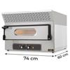 Forno Elettrico da Pizzeria Semiprofessionale Singolo, con Cappa di Aspirazione, 2 Pizze Diametro 36 cm, H Camera di Cottura 11 cm