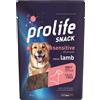 Prolife Snack Sensitive Grain Free Agnello 90 Gr Premi Cane