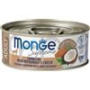 Monge Supreme Adult Tonno Riso Integrale Cocco 80 gr Scatoletta Gatti