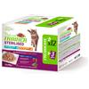 TRAINER Natural Trainer Sterilised Cat Bocconcini Multipack 12 bustine 85 gr (6 Manzo + 6 Tonno) Umido Gatti