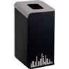 MEDIALINTERNATIONAL Gettacarte Rubik Evo Grigio 80Lt per raccolta differenziata