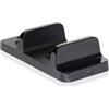 Mtucegi Doppio Controller Supporto di Ricarica Maniglia di Gioco Dock di Ricarica Stand Con Luce LED Compatibile Per P4 Gamepad Nero Con Indicatore LED Luce