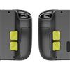 SAVAGE RAVEN Skull & Co. Back Button Enhancement Set for Steam Deck, Handle Grip Pads Improvement Button Protection Kit for Steam Deck - Neon Yellow, 4pcs