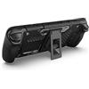 Generic Custodia protettiva Kickstand per Steam Deck Console di gioco Copertura protettiva in TPU Guscio della pelle macchine da gioco Manicotto di protezione completa Antiscivolo (nero)