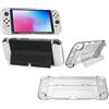 Generic Custodia trasparente, compatibile con Nintendo OLED, custodia per controller di gioco trasparente