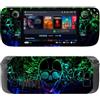 KNOXS Adesivo Skin per Valve Steam Deck, Skin Sticker Materiale in Vinile Antigraffio Antipolvere Fresco ed Elegante per Valve Steam Deck Adesivo Accessori (Scheletro)