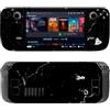 KNOXS Kit di Accessori per Valve Steam Deck, 2 Adesivi Protezione Touchpad e 4 Adesivi Protezione Tasti Posteriori Antiscivolo Antigraffio Sticker (Nero)