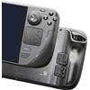 Luck&Link Touchpad Protector per Steam Deck OLED & LCD Compatibile, Trackpad Skin Aggiunto Grip Style con feedback tattile (nido d'ape-nero, Trackpads+4chiave)